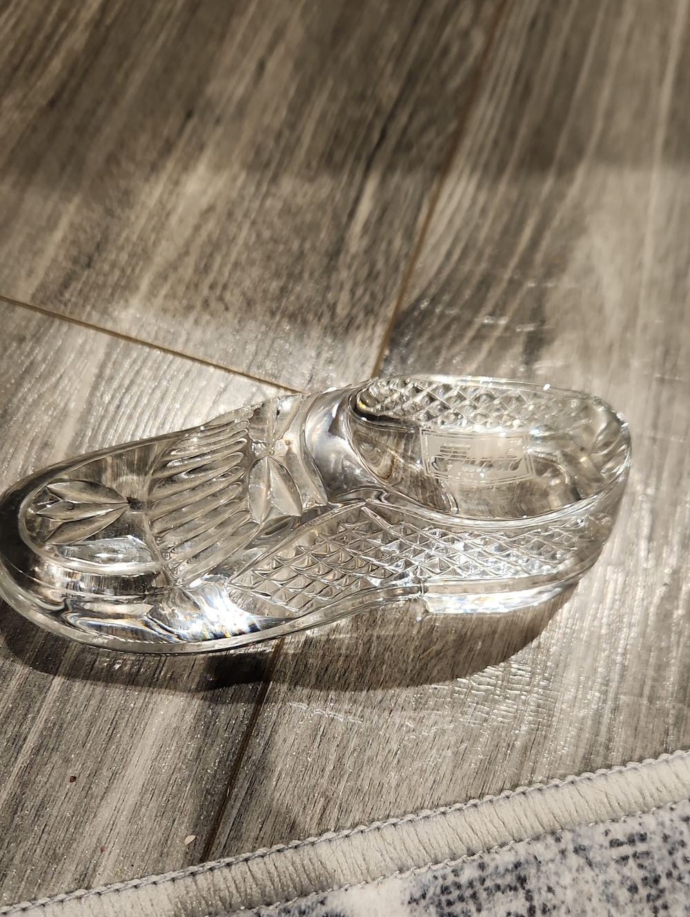 EUC Waterford Punah Clear Crystal Golf Shoe Figurine